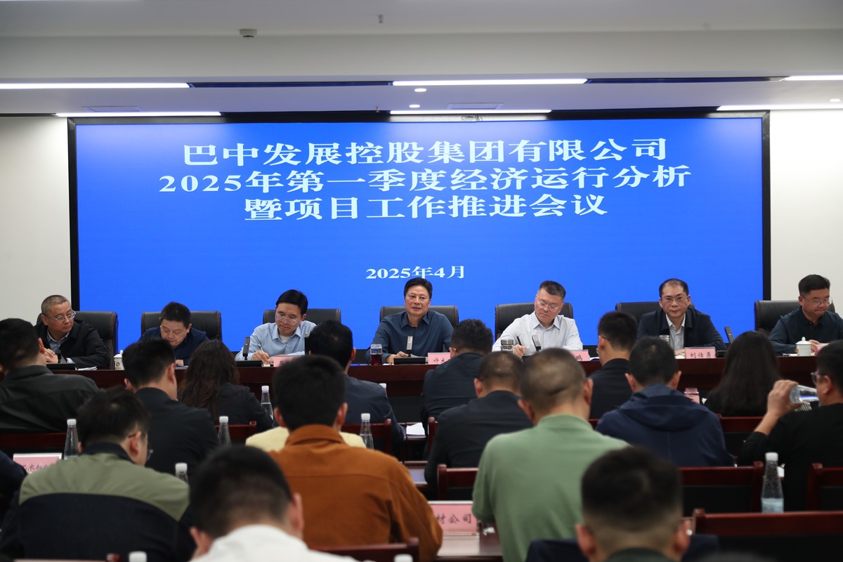 巴中發(fā)展集團(tuán)召開2025年第一季度經(jīng)濟運行分析暨項目工作會議