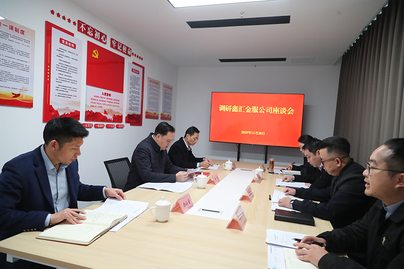 市國(guó)資委黨委書(shū)記、主任楊毅到鑫匯金服公司調(diào)研